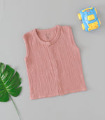 Dusty Rose Crinkled Muslin Jabla – Soft & Stylish Everyday Comfort