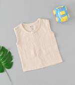 Ivory Cream Crinkled Muslin Jabla – Gentle & Timeless Everyday Wear