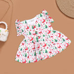Holiday Special Christmas Frock with Santa Design Boon Babies