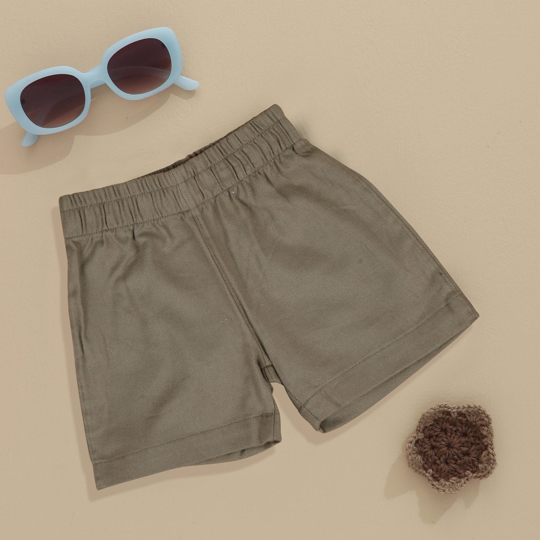 Durable Cotton Boys Solid Shorts Boon Babies