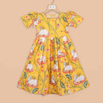 Elegant Nandi Print Maxi Frock for Girls