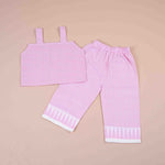 Adorable Pink Sleeveless Girls' CO-ORD Set – Cotton Outfit Boon Babies
