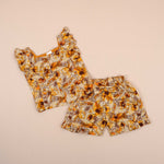 Floral Sunshine Girls Co-Ord Set - Yellow (Shorts)