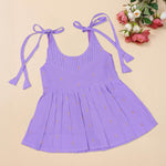 Baby Silk Knot Frock – Premium Diamond-Design Elegant Wear