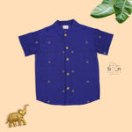 Royal Blue Silk Butta Shirt – Baby Boys