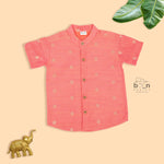 Peach Silk Butta Shirt – Baby Boys