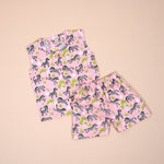 Jaipur Cotton Baby Jabla with Shorts - Pink Zebra Print