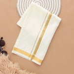 Elegant Ethnic Dhoti with Zari Border – Comfortable Silk Cotton Boon Babies