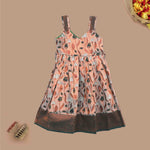 Elegant Sleeveless Ethnic Frock for Girls – Traditional Silk Dress Boon Babies