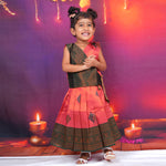 Red and Green Traditional Lehenga Set for Girls Boon Babies