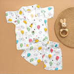 Cartoon Craze: Fun Printed Boys Shirt and Shorts Combo Boon Babies