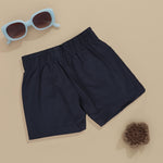 Boys Minimalist Cotton Solid Shorts Boon Babies