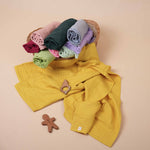 Cozy Mustard Yellow Muslin Baby Swaddle – Ultra Soft & Breathable
