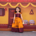 Traditional Silk Lehenga Set for Girls – Elegant Festive Wear