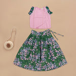 Sweet Pink and Green Floral Set for Girls – A Blossom of Style Boon Babies