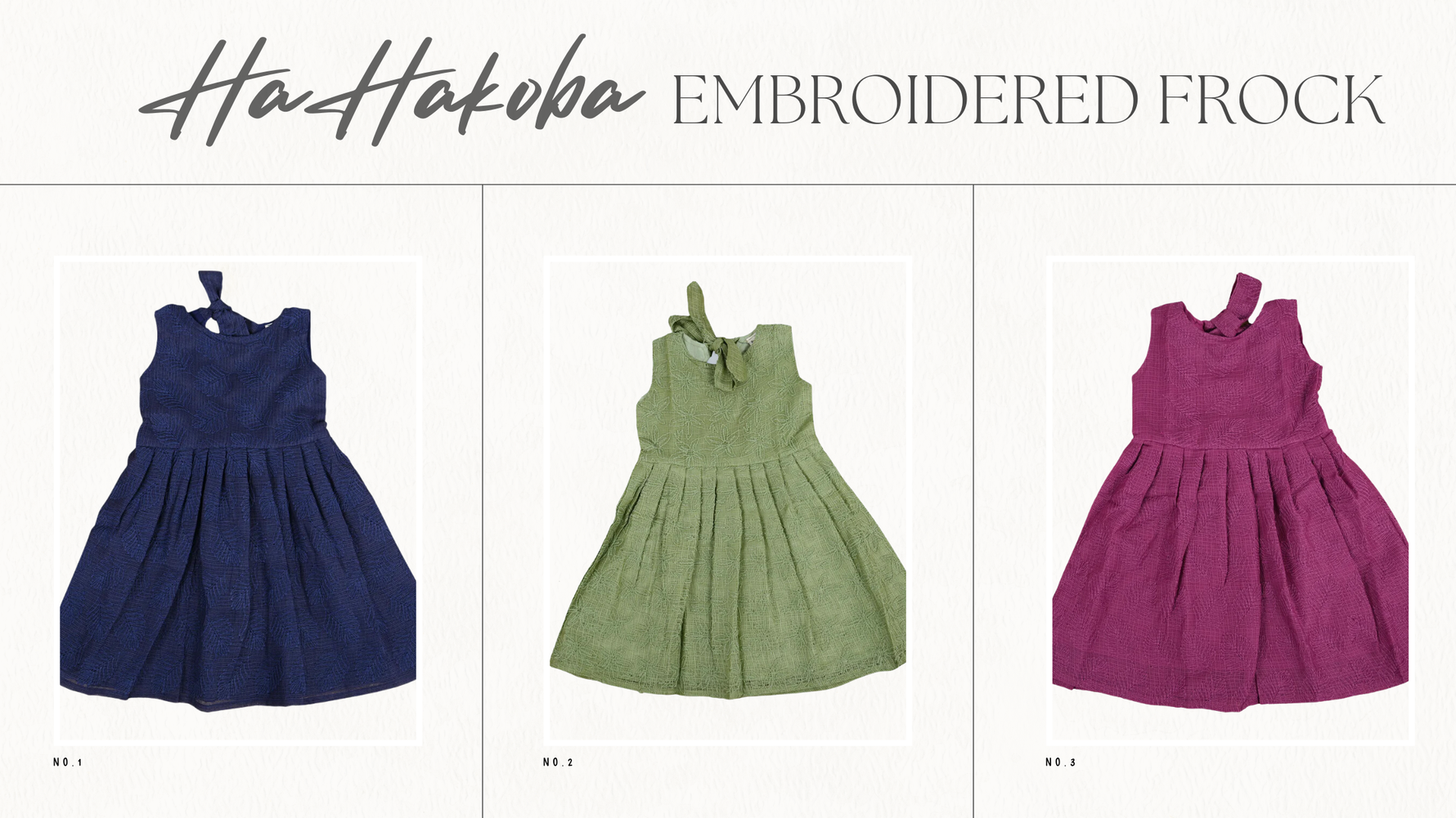 Hakoba Embroidered Girls’ Frock – The Most Comfortable & Elegant Summer Dress for Kids
