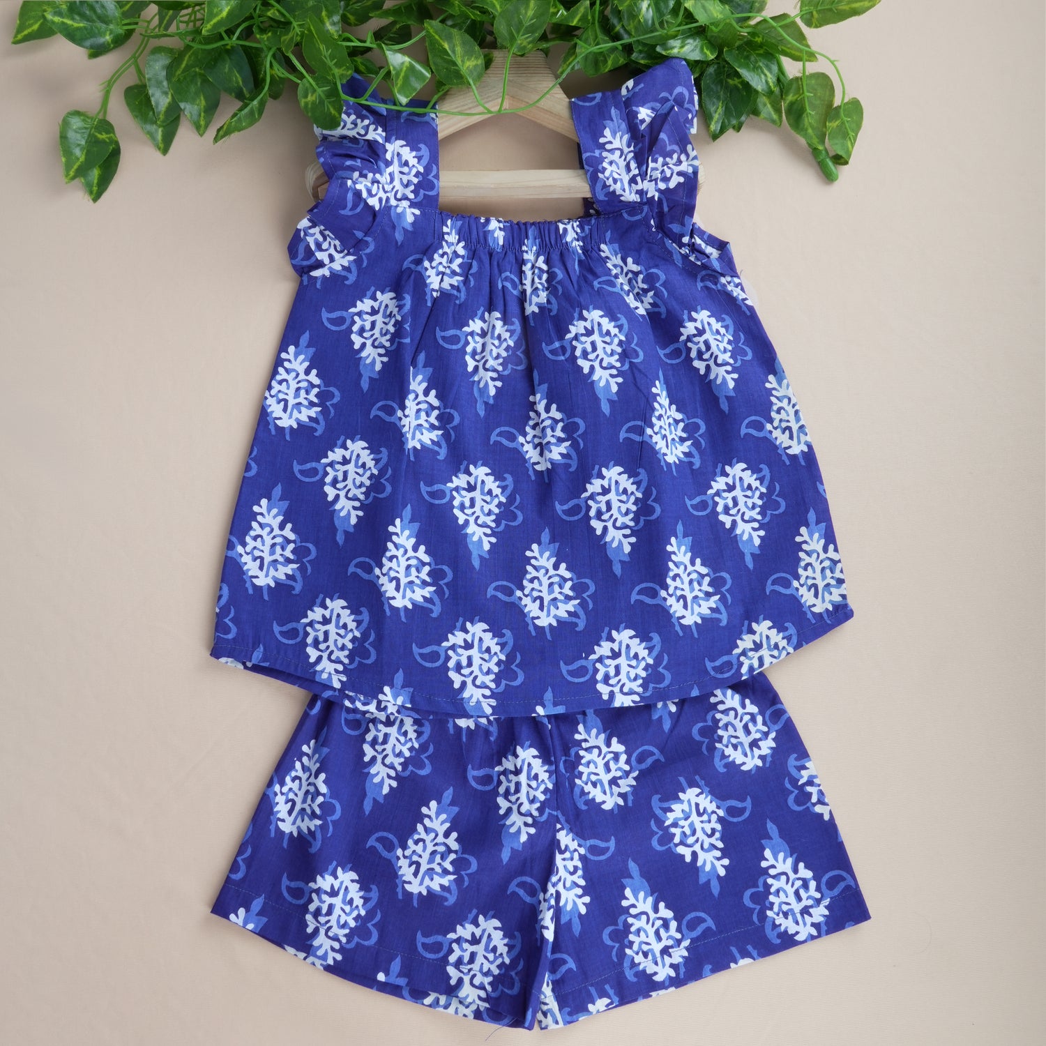 Girls Casual Top & Shorts Set – Premium Cotton Print