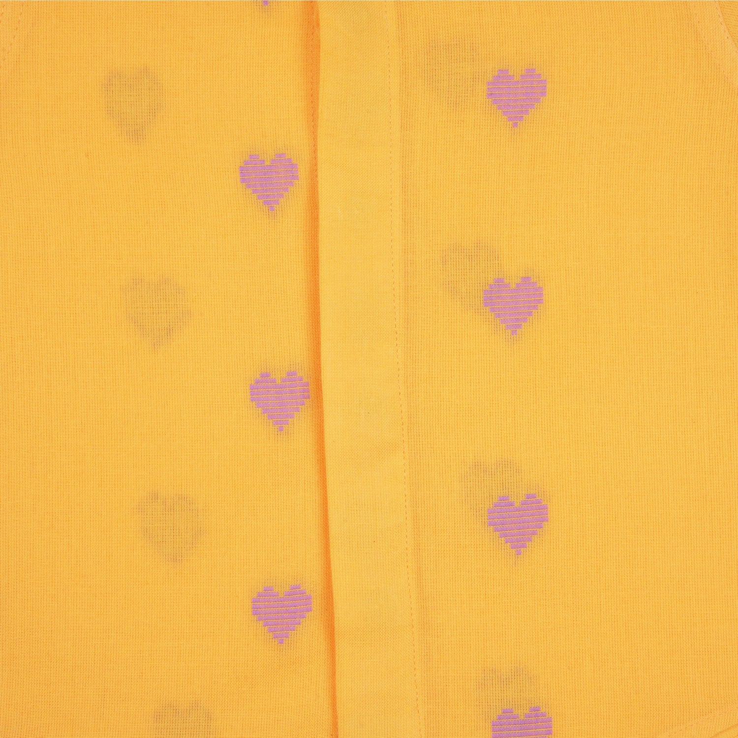 Boys Handloom Cotton Mandarin Collar Casual Shirt – Yellow Heart