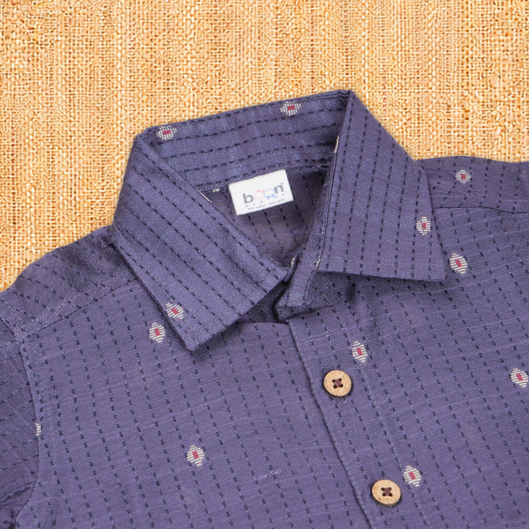 Handloom silk cotton shirt with optional dhoti set for boys — elegant, traditional, and perfect for festive and outdoor ethnic occasions.