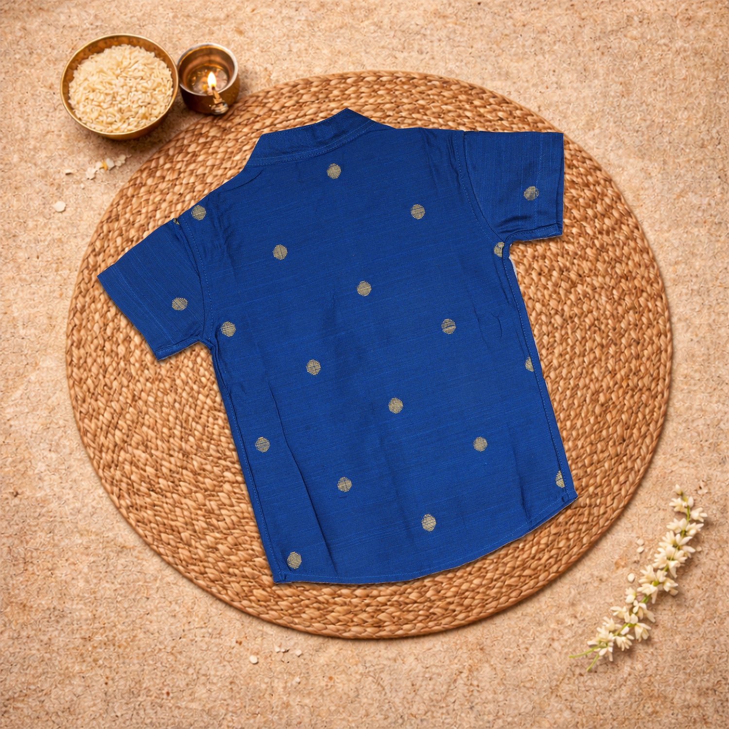 Premium Raw Silk Festive Wear – Royal Blue