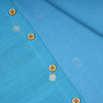 Boys sky blue silk butta shirt and dhoti set by Booon Babies, traditional festive ethnic wear for boys, with intricate design details.
