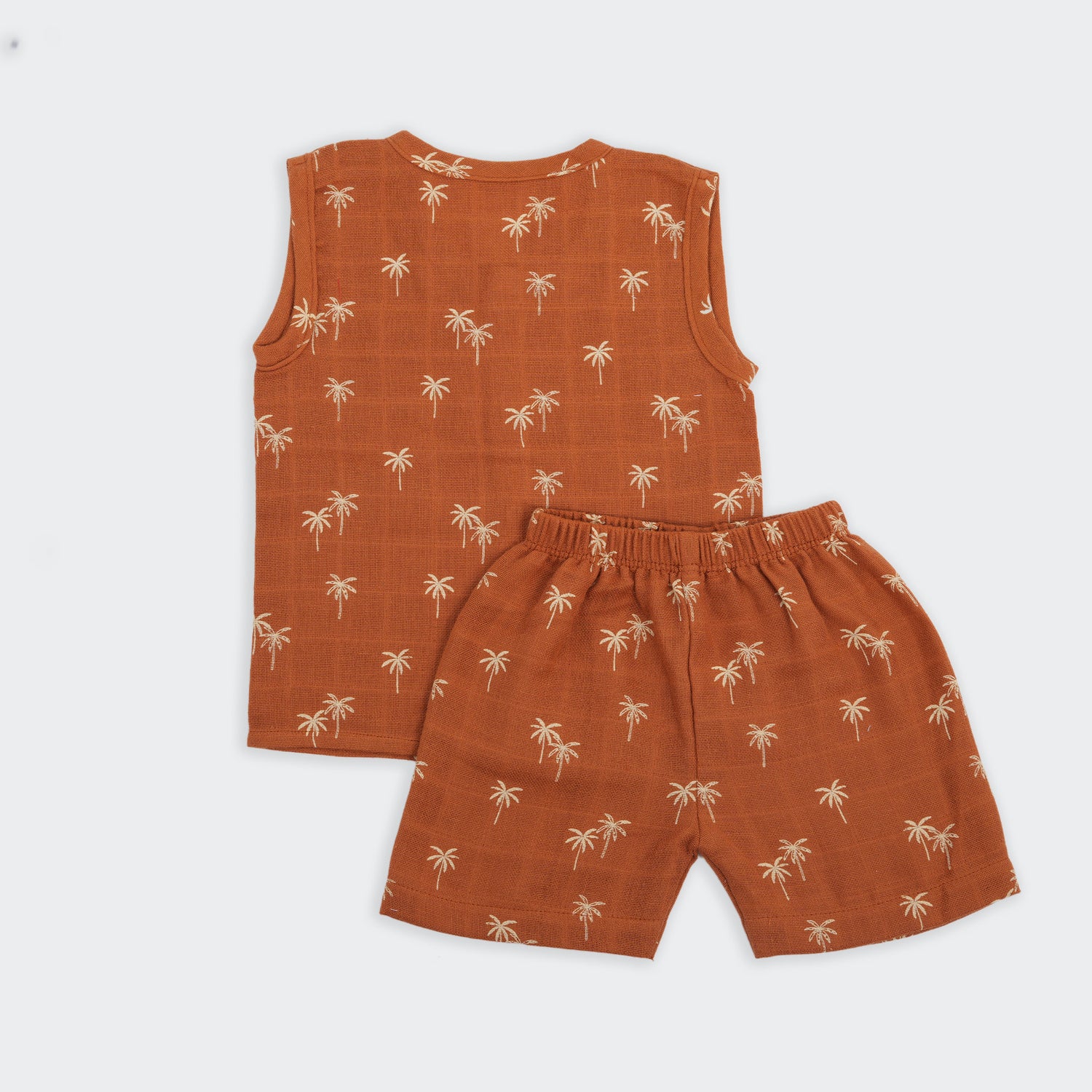 Crinkled Muslin Jabla & Shorts Set for Babies