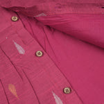 Pink ethnic sleeveless frock for baby girls by Boon Babies, featuring traditional embroidery and soft fabric.