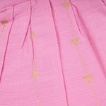 Pink ethnic sleeveless frock for baby girls by Boon Babies, featuring traditional design and comfortable fabric.