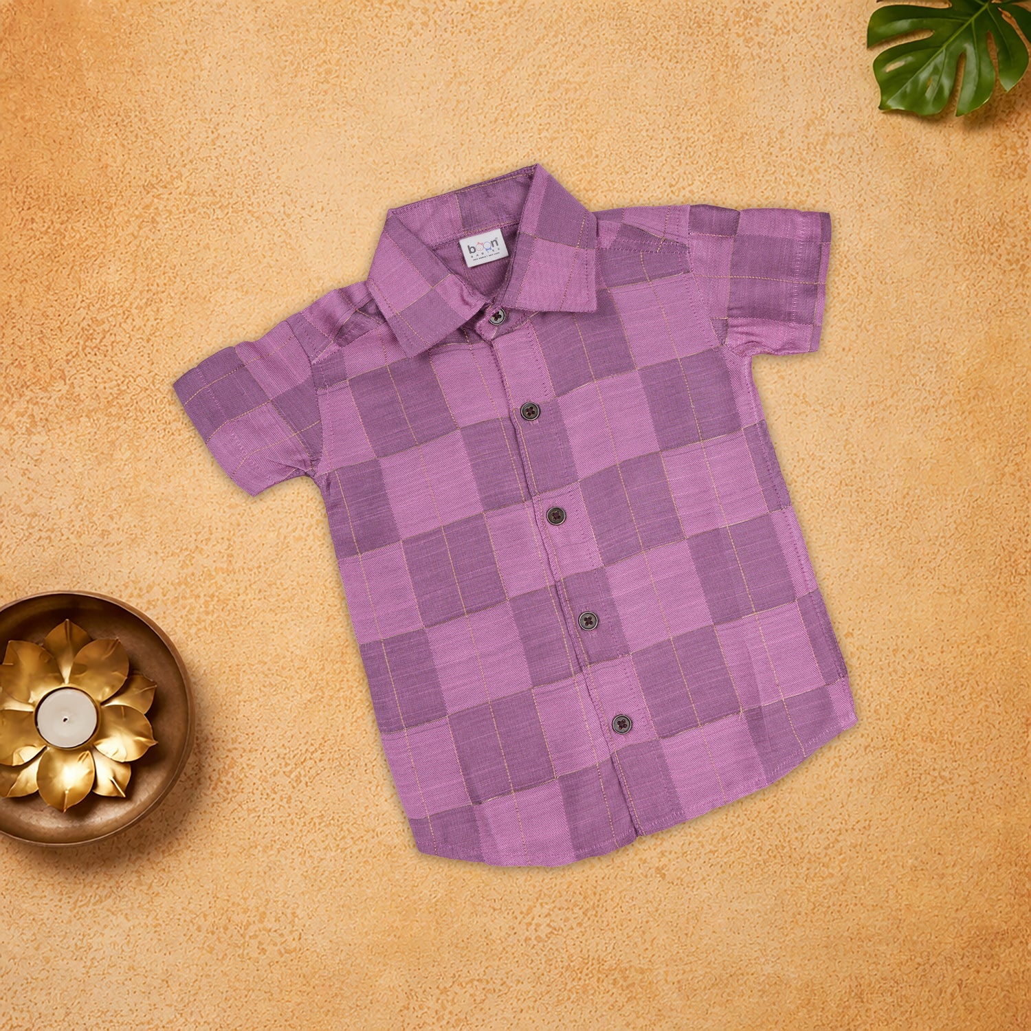 Boys Lavender Shirt With Dhoti