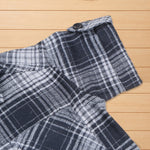 Soft and breathable cotton checked shirt for boys with a classic collar—ideal for casual and outdoor wear.