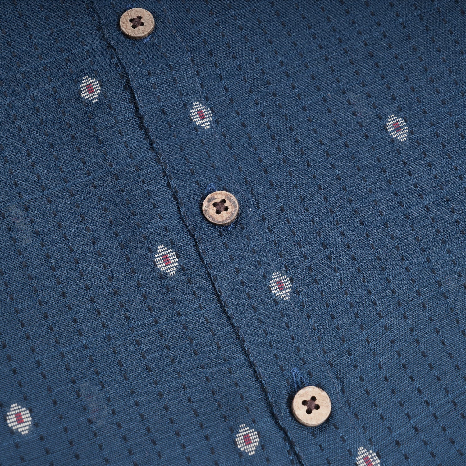 Elegant blue silk cotton shirt with classic dhoti—ideal for festive and traditional occasions.