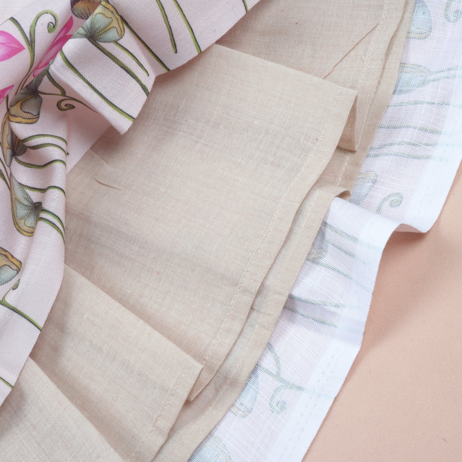 Girls Raw Silk Lotus Skirt Set