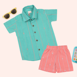 Teal & Coral