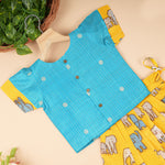 Boon Babies ethnic top and skirt set for babies featuring an elephant charm, colorful and traditional style.