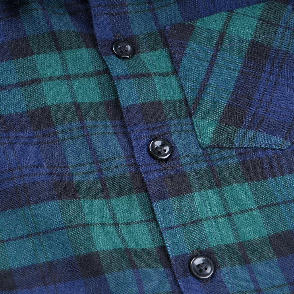 Soft and breathable cotton checked shirt for boys with a classic collar—perfect for casual and outdoor wear.