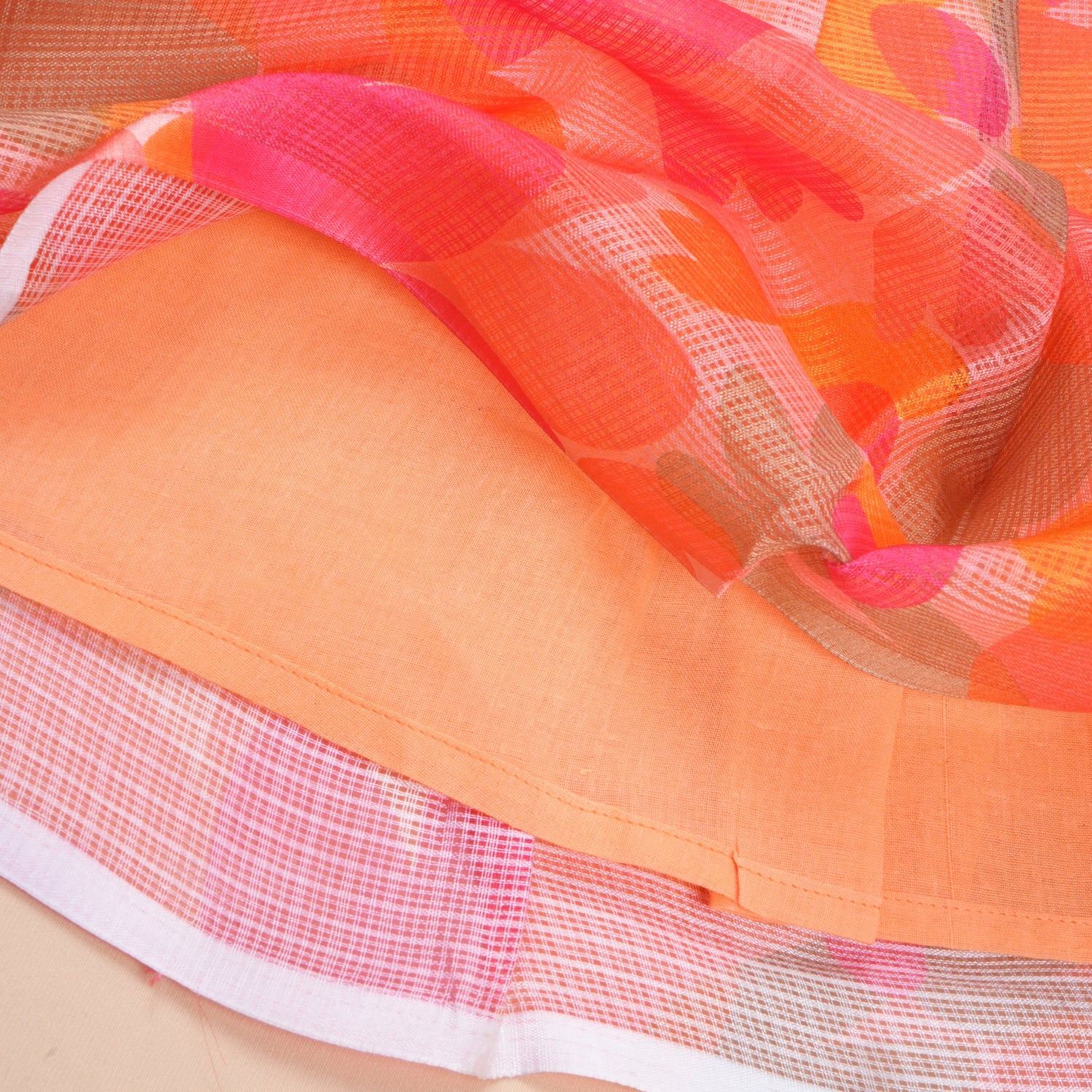 Girls Raw Silk & Kota Cotton Skirt Set