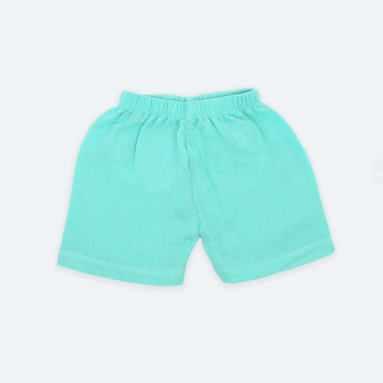 Breathable crinkled muslin jabla and shorts set for babies (3–18 months), perfect for soft everyday comfort.