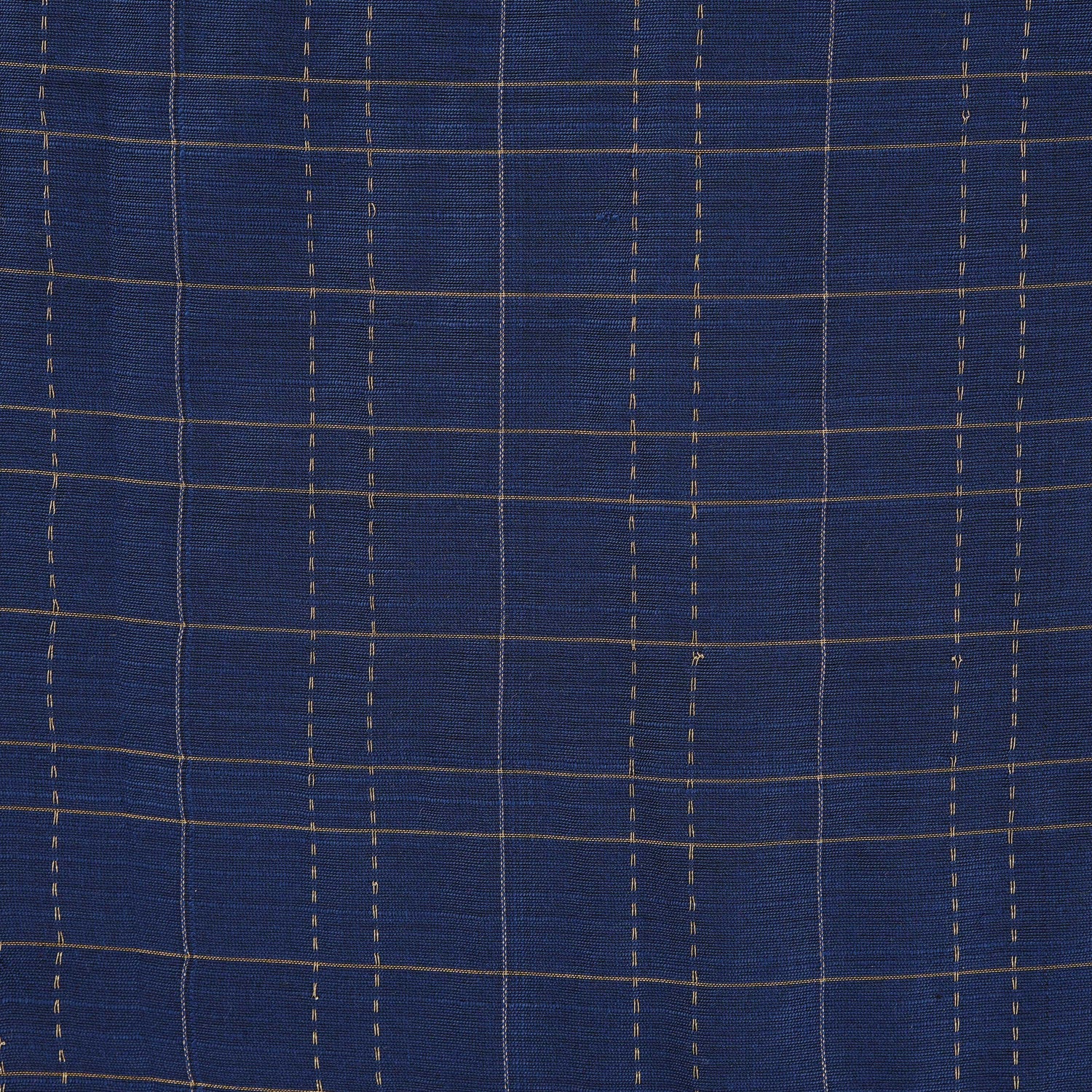 Royal Blue Silk Checkered Festive Shirt & Traditional Dhoti Set