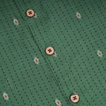 Elegant green handloom silk cotton shirt with optional dhoti, perfect for festive and traditional wear.