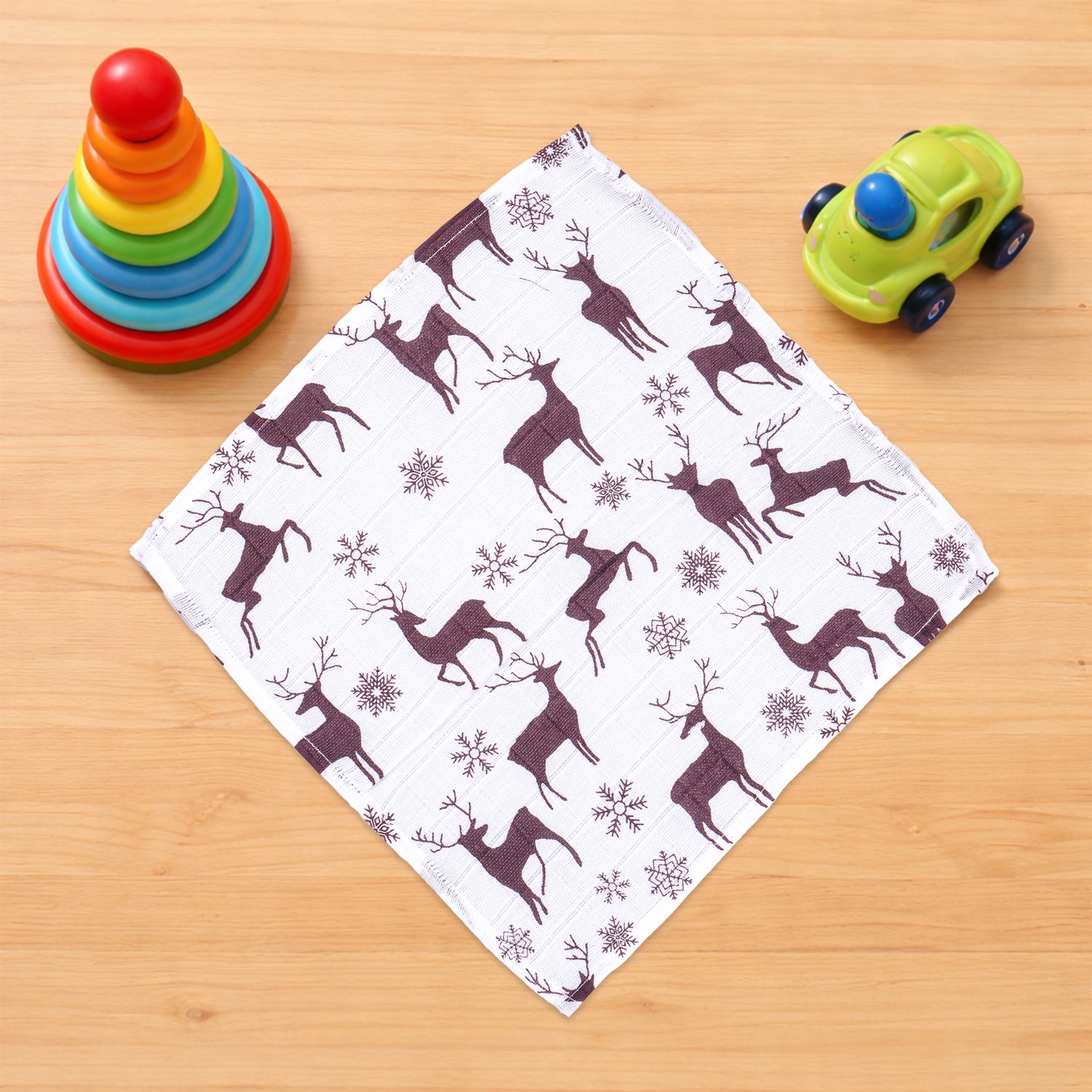 Muslin Baby Wipes | Reusable | Soft Printed Baby Care Cloth | Assorted Colour