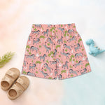 Boon Babies Jaipur cotton zebra print shirt and shorts set in peach, featuring a straight collar and summer casual style.