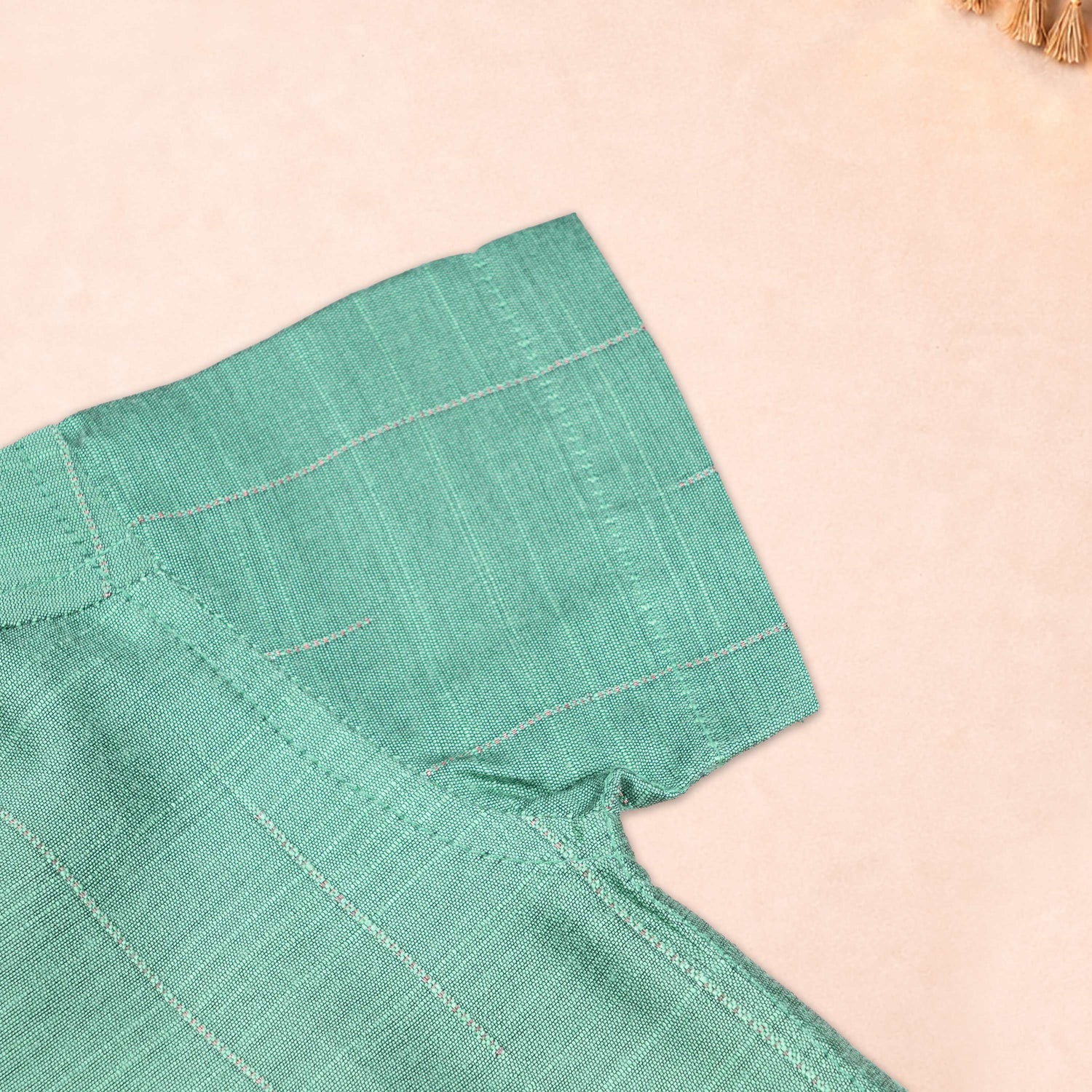 Boys Mint Green Silk Shirt & Dhoti Set – Festive Wear