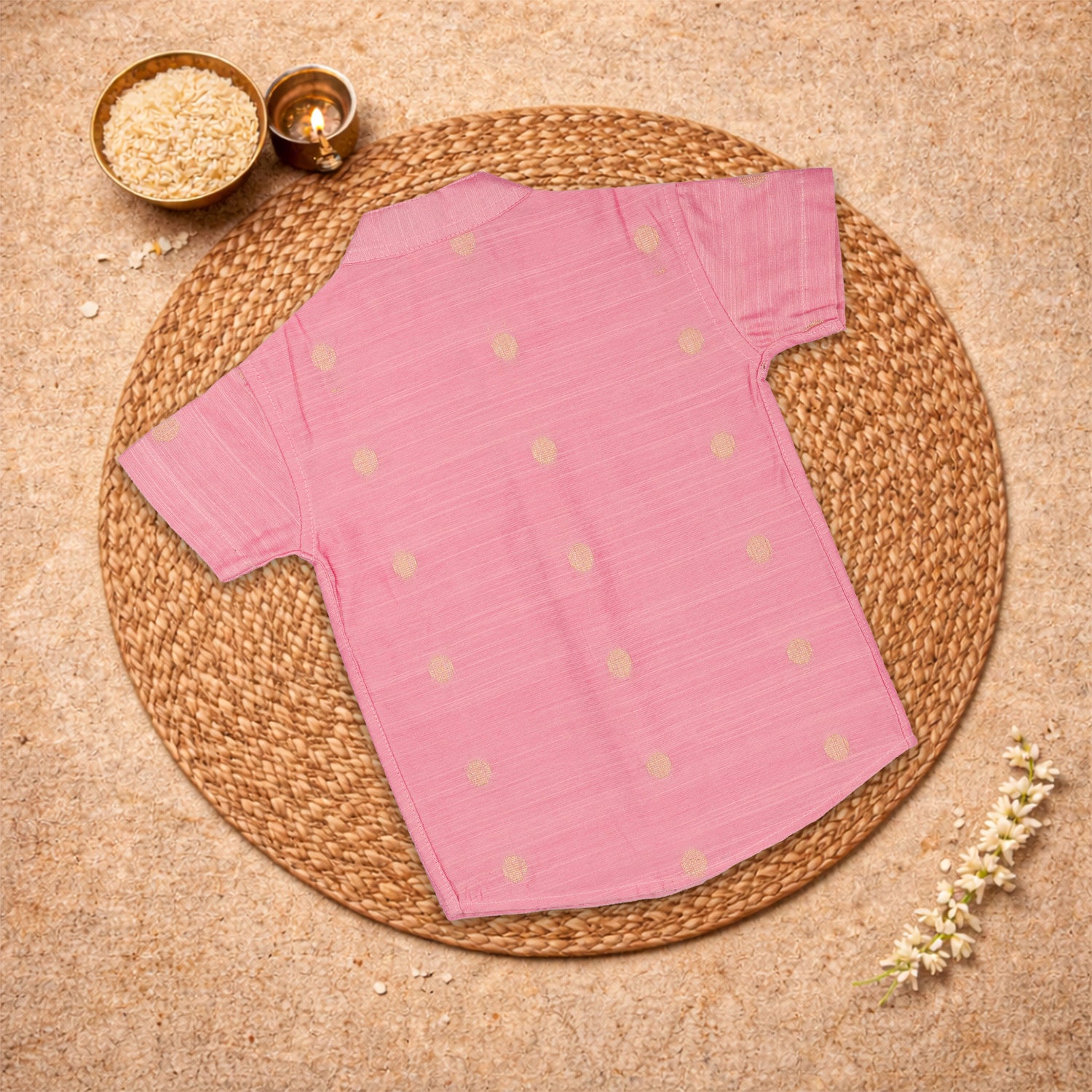 Premium Raw Silk Festive Wear – Baby Pink