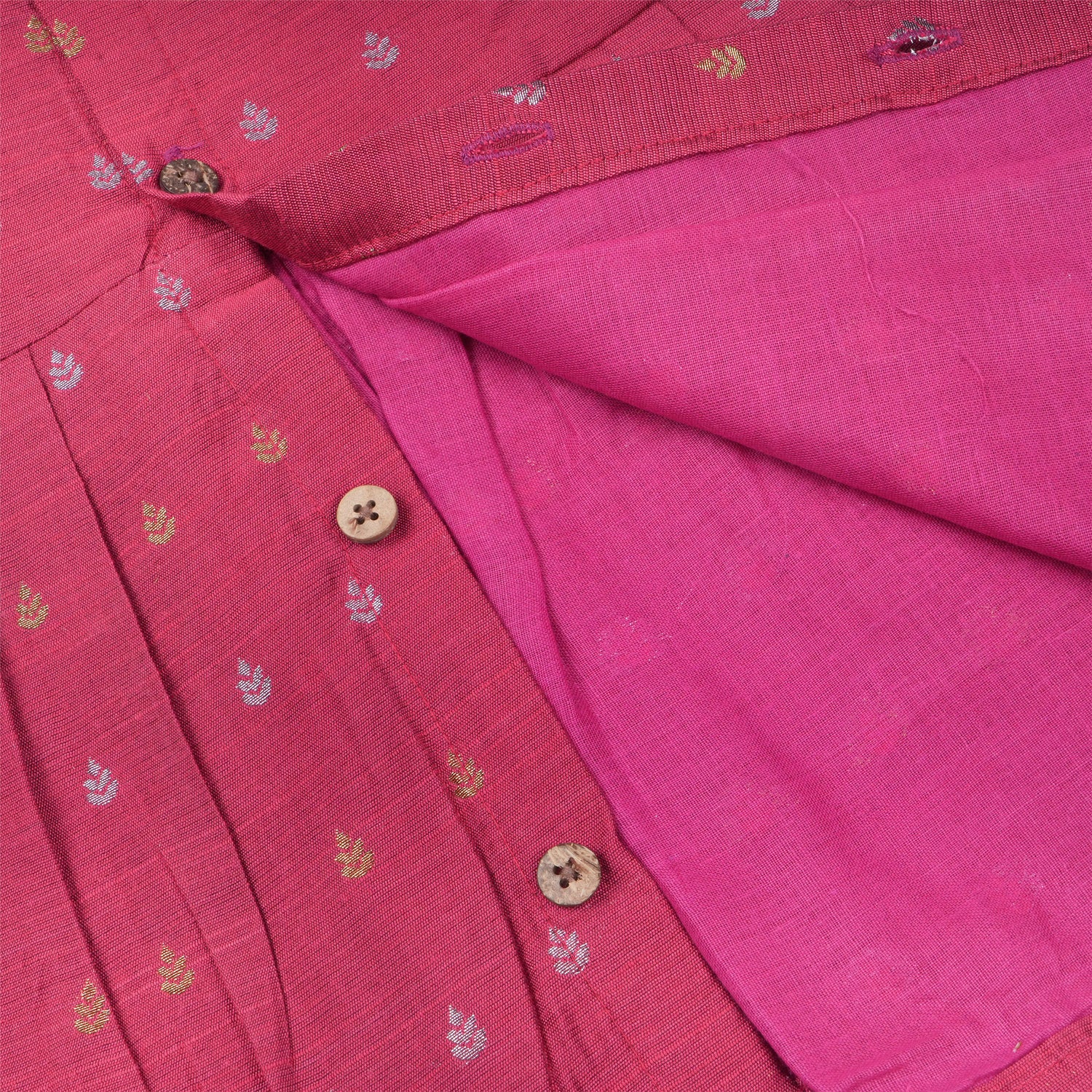 Pink ethnic sleeveless frock for baby girls by Boon Babies, featuring traditional embroidery and comfortable fabric.