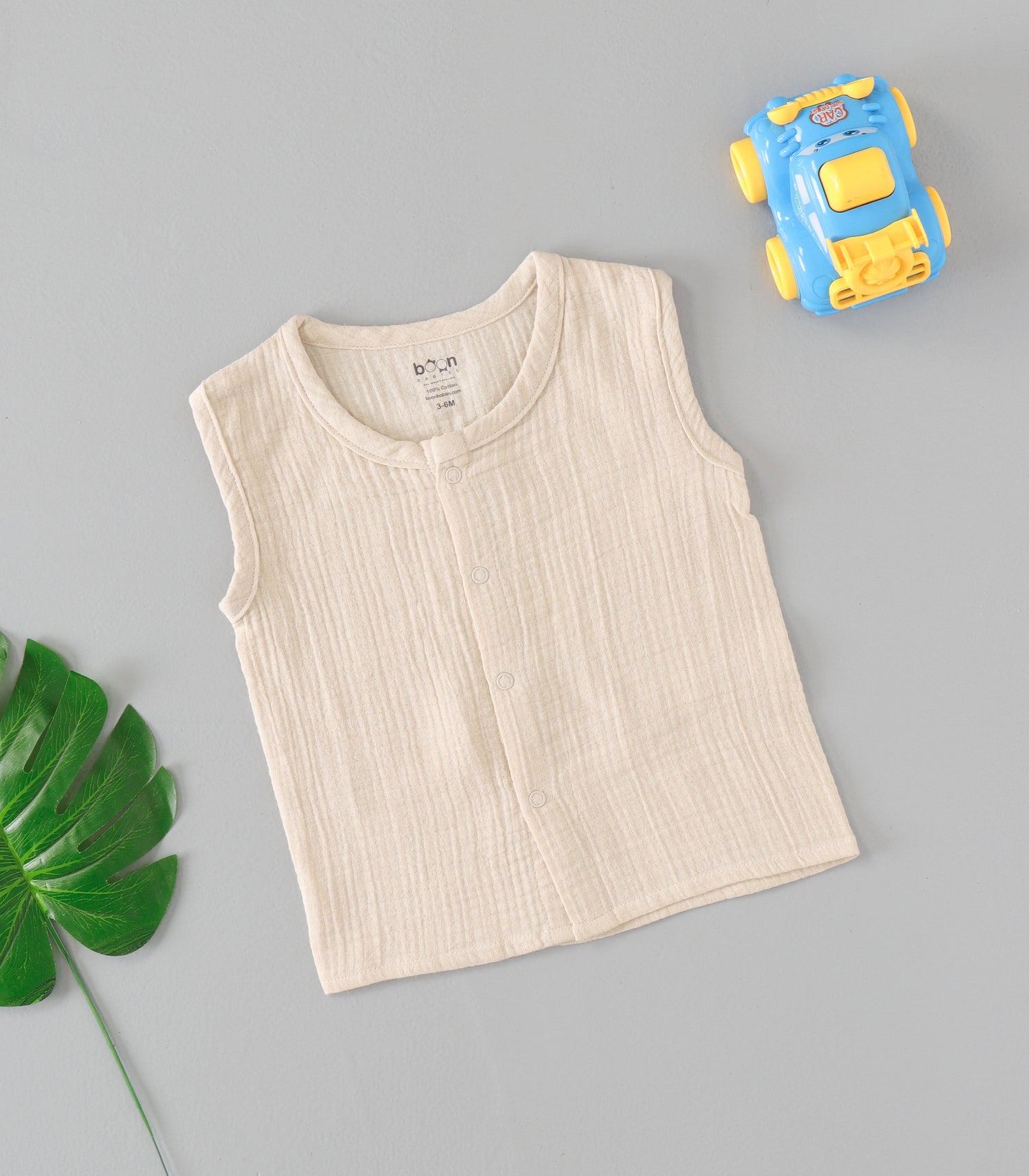 Ivory Cream Crinkled Muslin Jabla – Gentle & Timeless Everyday Wear