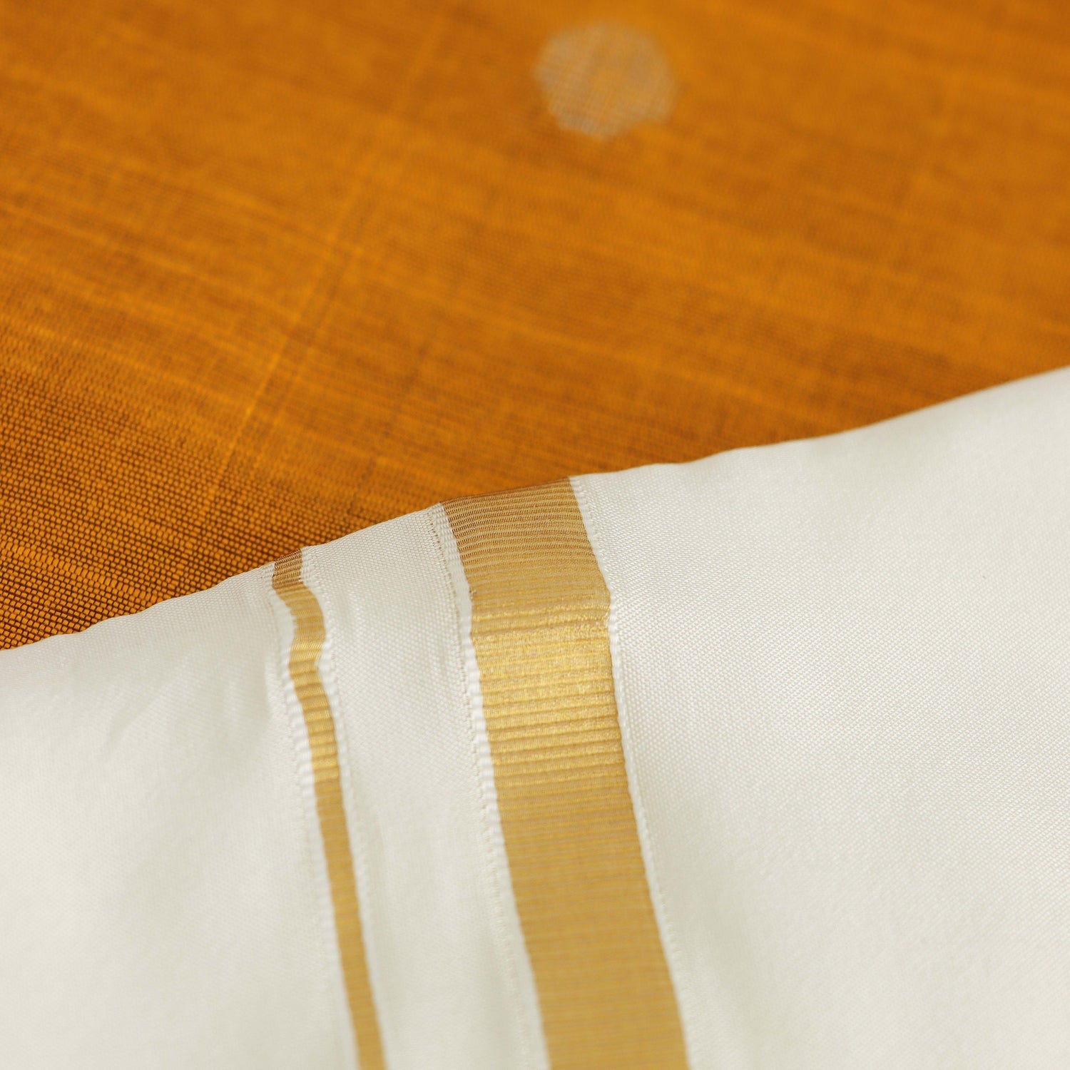 Royal Touch: Gold Silk Shirt for Boys with Festive Design