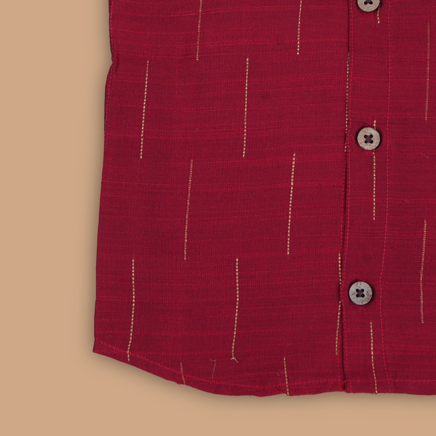 Royal Red Silk Shirt - A Standout Look for Boys