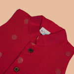 Classic Red Silk Panchagajam Set for Boys – Ethnic Wear Booon Babies