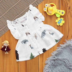 Boon Babies Dazzling Animal Printed Frilled Frock Babies Soft Muslin Comfort