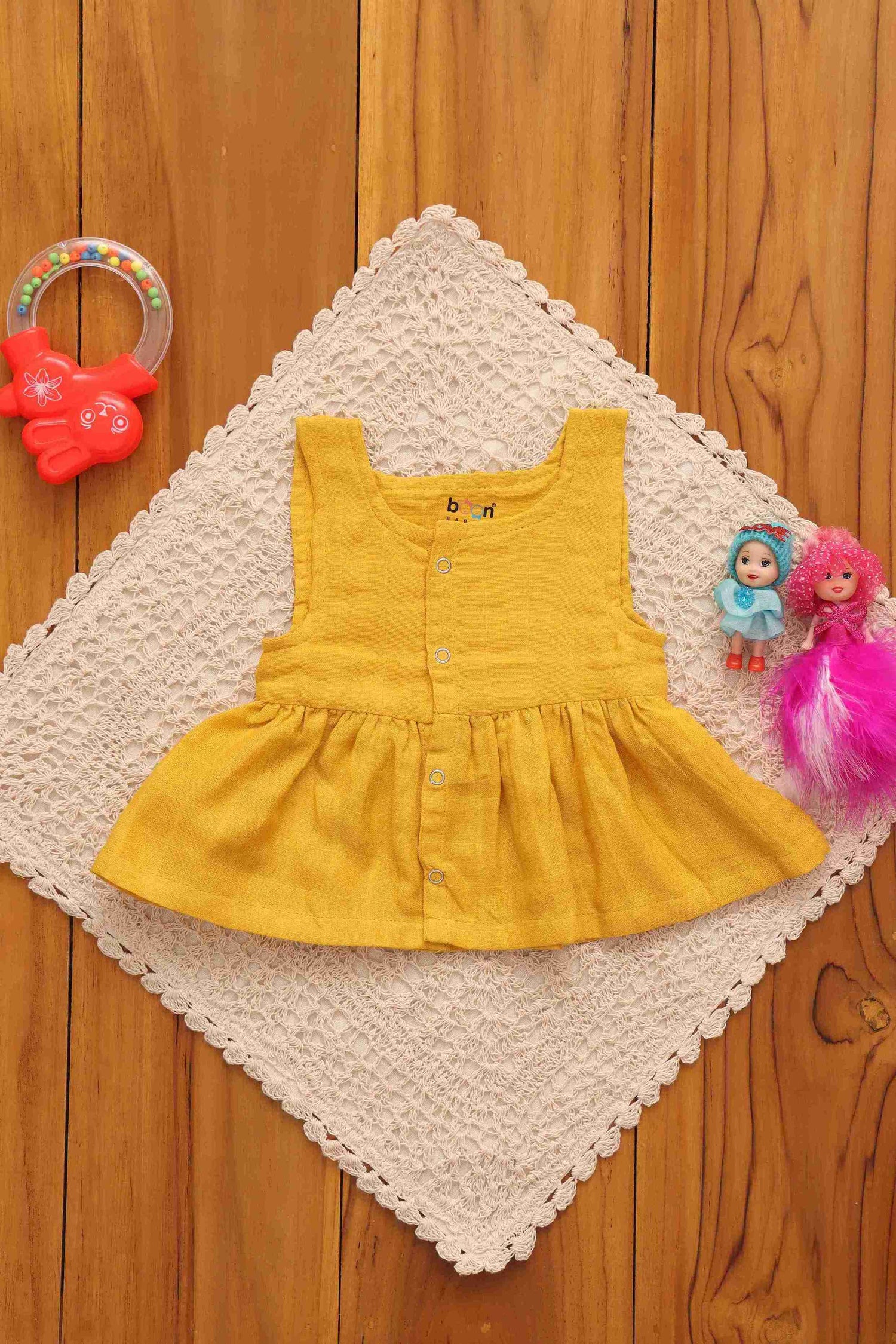 Boon Babies Chic Solid Colored Frock Babies Playful Elegance